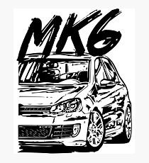 Golf 6 MK6 & quot; Dirty Style & quot; Photographic Print