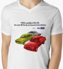 FORD ESCORT RS RANGE - 1976 MK2 Men's V-Neck T-Shirt