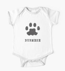 Birmanische Katze Sweet Heart Cat Breeds Gift Baby Body Kurzarm