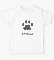 Ragdoll Cat Sweet Heart Cat Breeds Gift Kids Tee