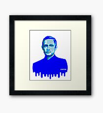 SHERLOCK BLUE Framed Print