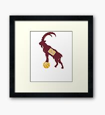 LeBron James Shirt | LeBron Goat | King James Crown Tshirt | Cleveland The Goat 23 | LBJ Shirt LeBron GOAT Framed Print