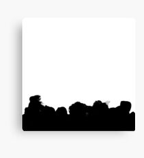 Watercolor monochrome texture Canvas Print