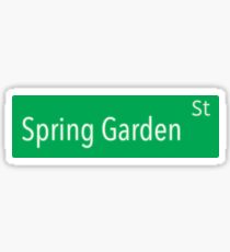 Spring Garden Street Sticker