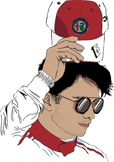 "Charles Leclerc Portrait" Poster by ICRDesigns | Redbubble