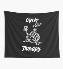 Spin Class Funny Design - Cycle Therapy Wall Tapestry