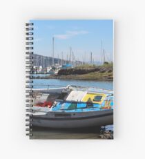 Bo's stuck boat Spiral Notebook