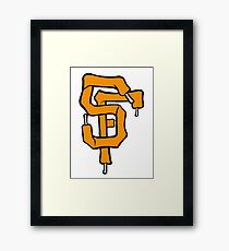 SF Giant Laces Framed Print