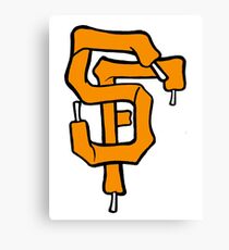 SF Giant Laces Canvas Print