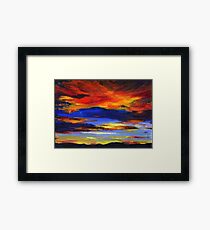 Rocky Mountain Sunset Framed Print