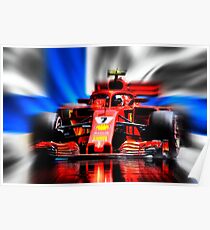 #7 Kimi alias "Iceman" - Suomen tasavalta Poster
