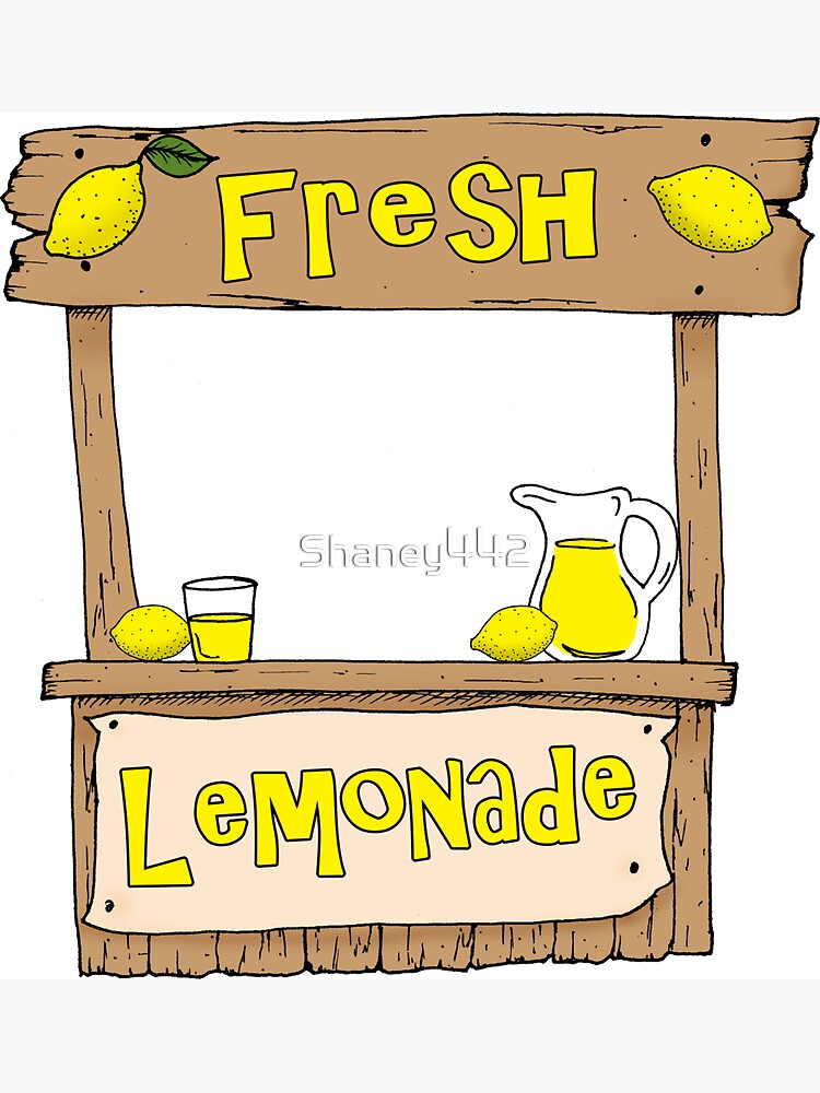 "Lemonade Stand Art" Sticker by Shaney442 Redbubble