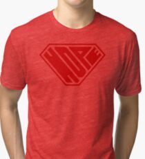 Hope SuperEmpowered (Red) Tri-blend T-Shirt