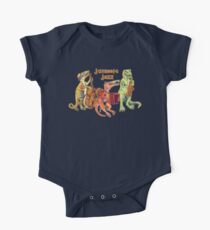Jurassic Jazz - Dinosaur Trio One Piece - Short Sleeve