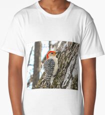 Red Bellied Wood Pecker 3 Long T-Shirt