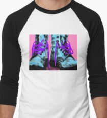 Blue Doc Martens Men's Baseball ¾ T-Shirt