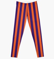 Legging Rayas verticales moradas y naranjas