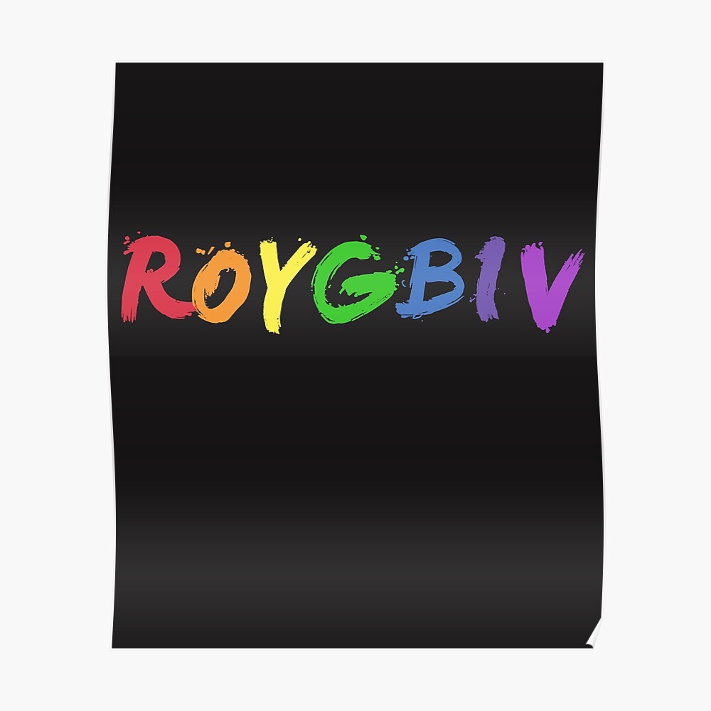 "ROYGBIV Rainbow Colors Gifts Red Orange Indigo Violet " Poster by ...