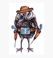 cowboy owl Photographic Print