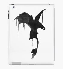 Toothless Silhouette - Ink Drips iPad Case/Skin