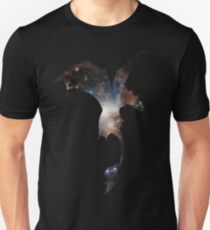Toothless Silhouette - Galaxy Print Unisex T-Shirt