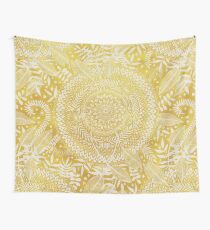 Medallion Pattern in Mustard and Cream Wall Tapestry