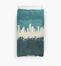 Houston Texas Skyline Duvet Cover