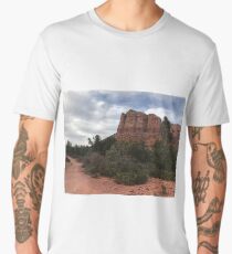 Cliff face outside Sedona Men's Premium T-Shirt