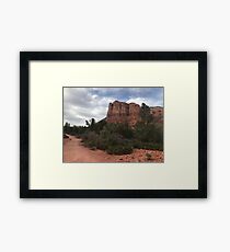 Cliff face outside Sedona Framed Print