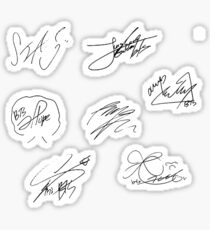 Bts Signature Namjoon: Stickers | Redbubble