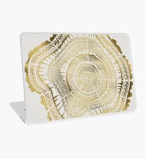 Gold Tree Rings Laptop Skin