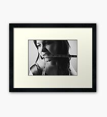 Screw this size zero culture! Framed Print