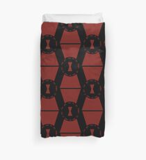 Red in my Ledger Duvet Cover