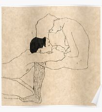 Egon Schiele "Liebhaber" Poster