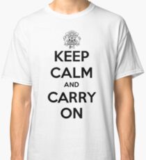 Keep Calm Carry On Calgary Black Classic T-Shirt