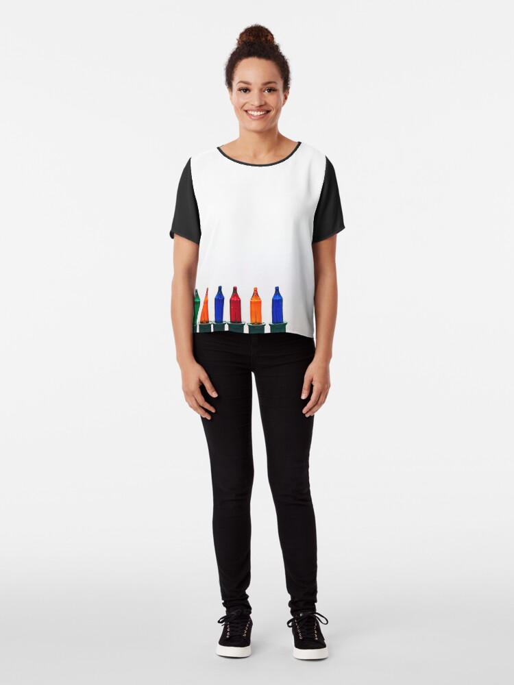 Alternate view of Christmas Lights Chiffon Top