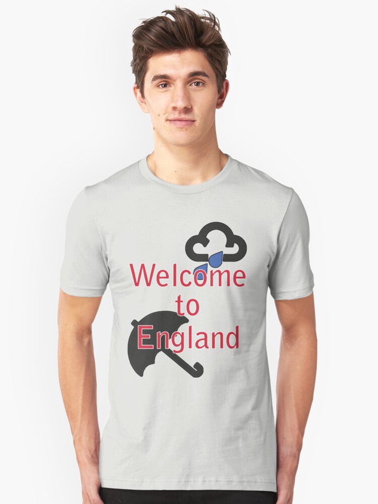 Alternate view of Welcome to England! Slim Fit T-Shirt