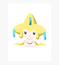 Jirachi Pokemon Simple No Borders Photographic Print