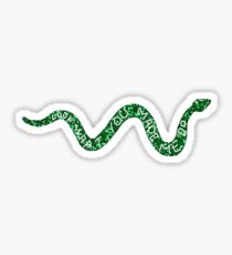 "Look What You Made Me Do" Green Glitter Snake Sticker