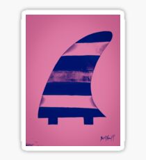 Salty surf fin Sticker