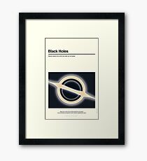 Schwarze Löcher Gerahmtes Wandbild