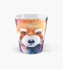 Red Panda Splash Aquarell Tasse (konisch)