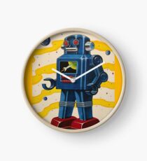 SPACE MONITOR ROBOT Clock