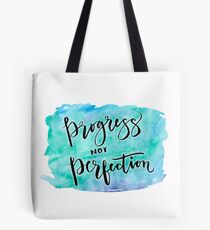 Progress not Perfection Tote Bag
