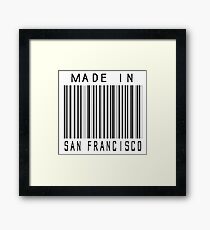Made in San Francisco Framed Print