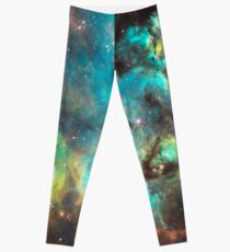 Green Galaxy Leggings