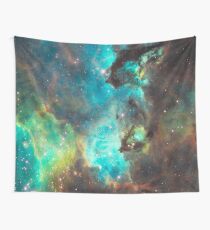 Green Galaxy Wall Tapestry