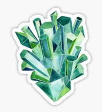 Emerald Watercolor Sticker