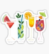 Summer Cocktails Sticker