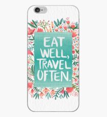 Eat Well, Travel Often – Bouquet iPhone-Hülle & Cover
